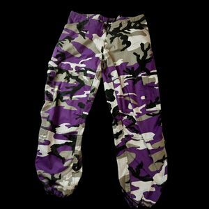 Men / Women's Small Rothco Purple Camo Tactical Cargo Pants